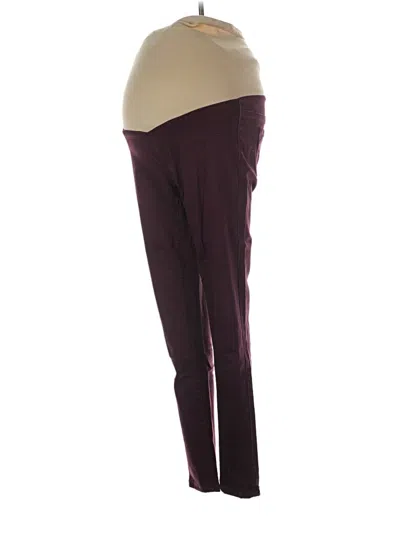 Pre-owned Indigo Blue Active Pants In Burgundy