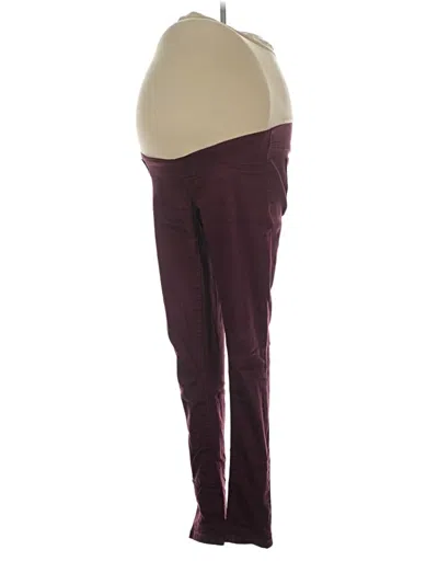 Pre-owned Indigo Blue Active Pants In Burgundy