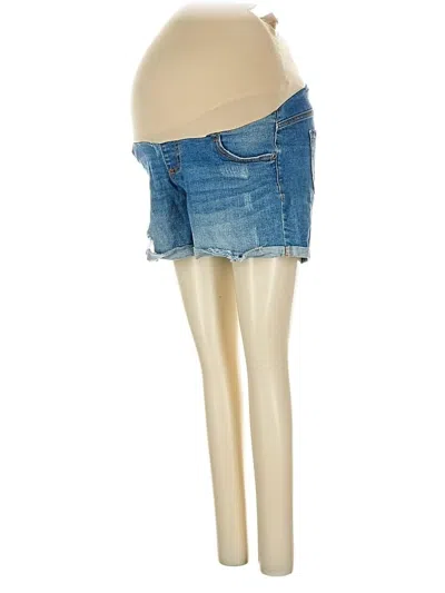 Pre-owned Indigo Blue Denim Shorts In Blue