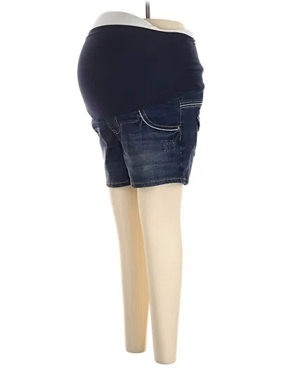 Pre-owned Indigo Blue Denim Shorts In Blue