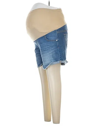 Pre-owned Indigo Blue Denim Shorts In Blue