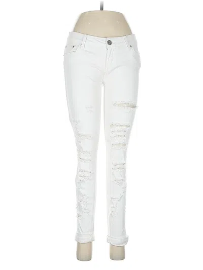Pre-owned Indigo Blue Jeans In White