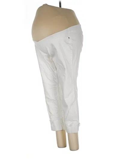 Pre-owned Indigo Blue Jeggings In Ivory