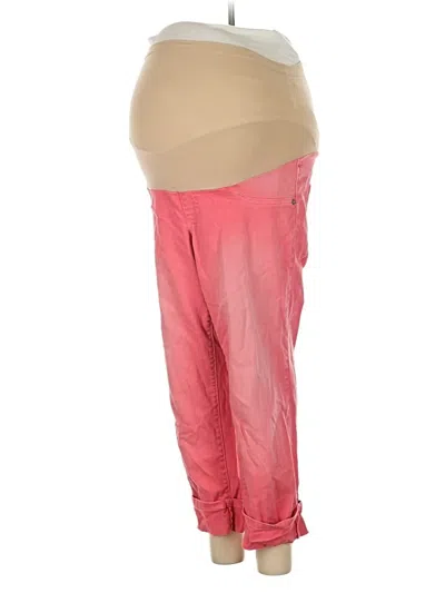 Pre-owned Indigo Blue Jeggings In Pink