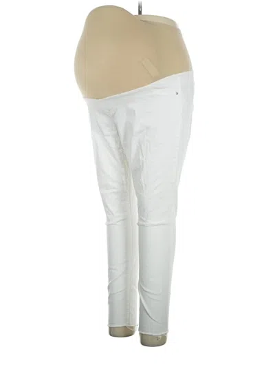 Pre-owned Indigo Blue Jeggings In White