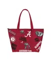 Indigo Falls Alabama Crimson Tide Medley Weekender Tote Bag In Transparent