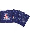 Indigo Falls Arizona Wildcats 4-pack Square Repeat Coaster Set In Blue