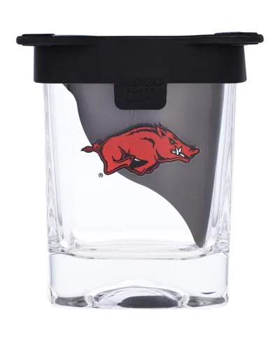 Indigo Falls Arkansas Razorbacks 10oz. Ice Wedge Glass In Transparent