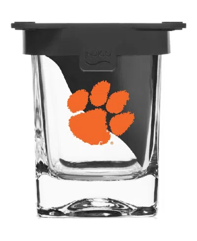 Indigo Falls Clemson Tigers 10oz. Ice Wedge Glass In Transparent
