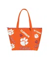 Indigo Falls Clemson Tigers Medley Weekender Tote Bag In Transparent