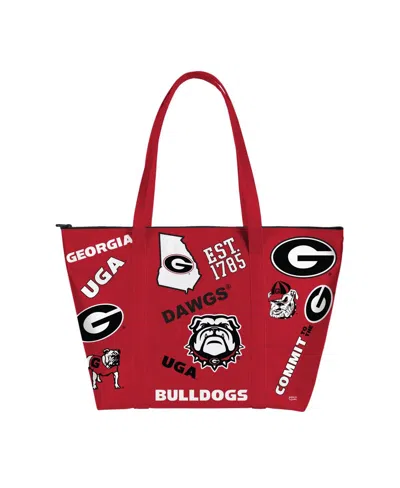 Indigo Falls Georgia Bulldogs Medley Weekender Tote Bag In Transparent