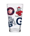 Indigo Falls Gonzaga Bulldogs 16 oz Medley Vintage-inspired Pint Glass In Clear