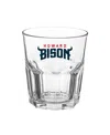 Indigo Falls Howard Bison 13oz. Hexagon Rock Glass In Transparent