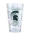 Indigo Falls Michigan State Spartans 16oz. Campus Line Art Pint Glass In No Color