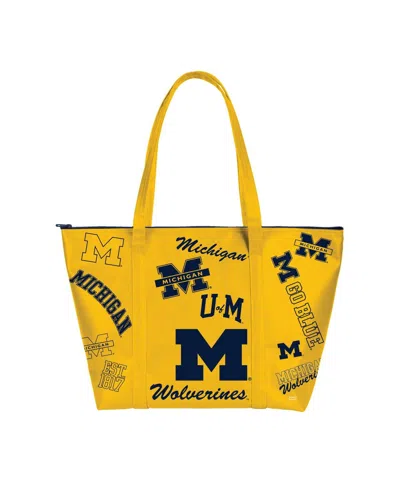 Indigo Falls Michigan Wolverines Medley Weekender Tote Bag In Transparent
