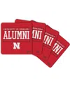 Indigo Falls Nebraska Huskers Alumni 4-pack Neoprene Coaster Set In No Color