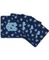 INDIGO FALLS NORTH CAROLINA TAR HEELS FOUR-PACK SQUARE REPEAT COASTER SET