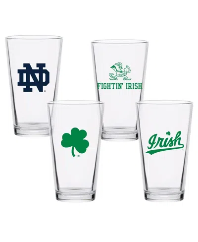 Indigo Falls Notre Dame Fighting Irish 16oz. Collector Pint Glass Four-set In No Color