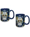 Indigo Falls Notre Dame Fighting Irish Two-pack Dia De Los Muertos Mug Set In No Color