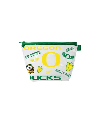 Indigo Falls Kids' Oregon Ducks Medley Cosmetic Purse Pouch In Transparent