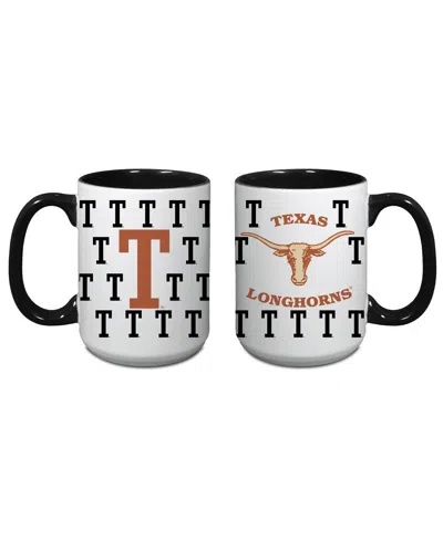 Indigo Falls Texas Longhorns 15oz. Vintage Repeat Logo Java Mug In Transparent