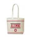 Indigo Falls Women's Ohio State Buckeyes Alumni Daily Grind Tote Bag In Cream