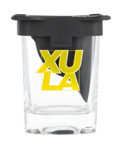 Indigo Falls Xavier University Of Louisiana Gold Rush 10oz. Ice Wedge Glass In Transparent
