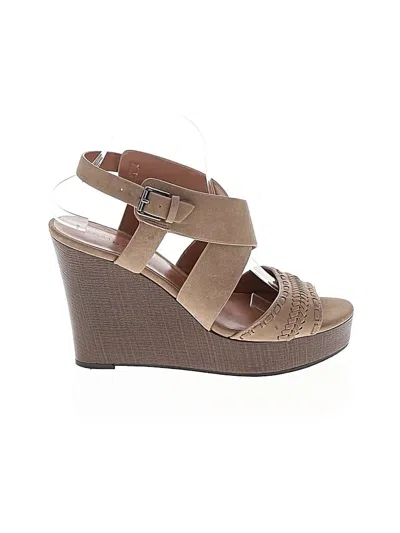 Pre-owned Indigo Rd Wedges In Brown