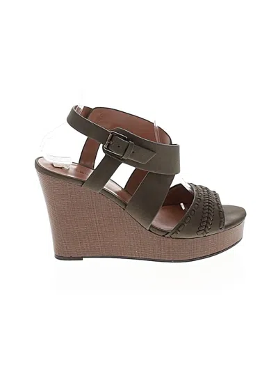 Pre-owned Indigo Rd Wedges In Green