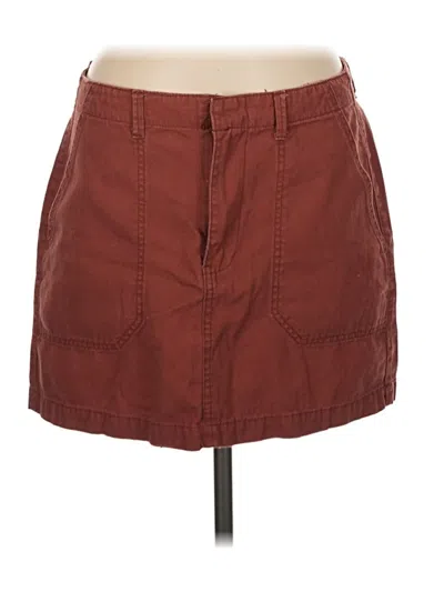 Pre-owned Indigo Rein Casual Skirt In Burgundy