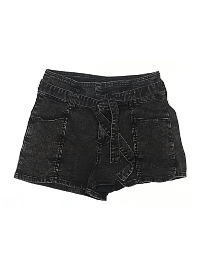 Pre-owned Indigo Rein Denim Shorts In Black