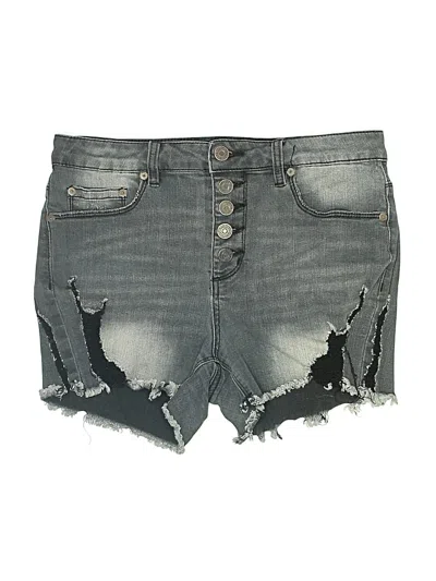 Pre-owned Indigo Rein Denim Shorts In Gray