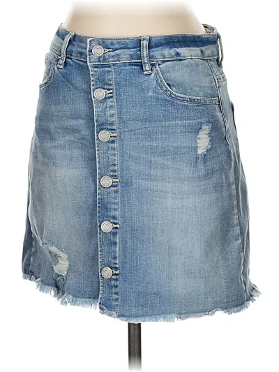 Pre-owned Indigo Rein Denim Skirt In Blue