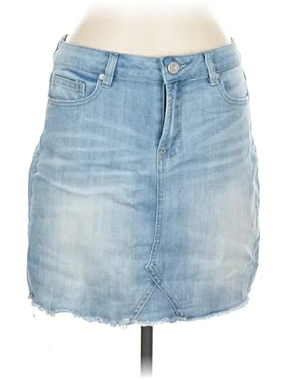 Pre-owned Indigo Rein Denim Skirt In Blue