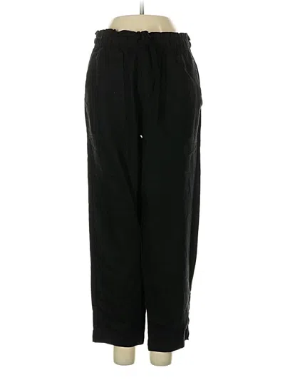 Pre-owned Indigo Rein Linen Pants In Black