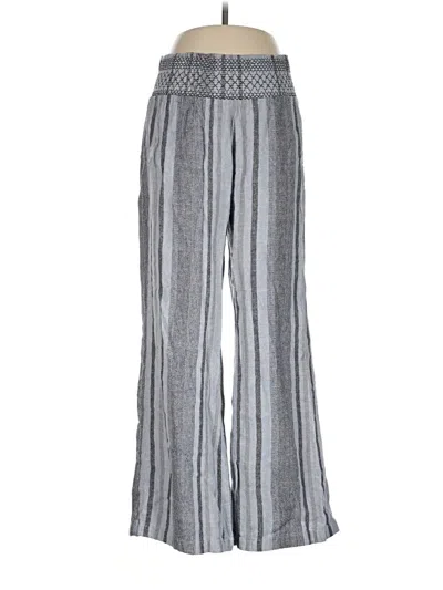 Pre-owned Indigo Rein Linen Pants In Silver