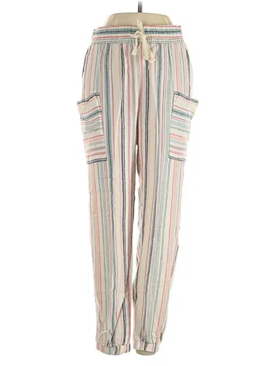 Pre-owned Indigo Rein Linen Pants In White