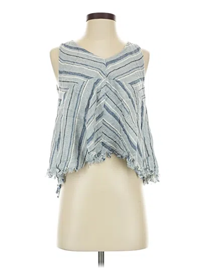 Pre-owned Indigo Rein Sleeveless Blouse In Blue