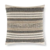 Indigo Road By Egypt Sherrod Azzo Multi-weave Stripe 100% Cotton Square Throw Pillow In Gray