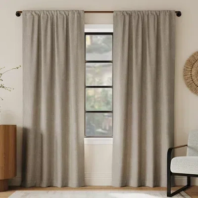 Indigo Road By Egypt Sherrod Portland Rod Pocket Light-filtering Single Curtain Panel In Sand