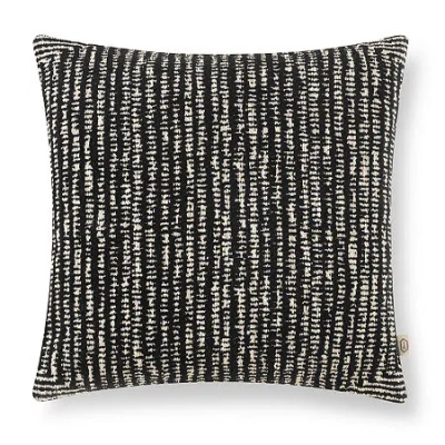 Indigo Road By Egypt Sherrod Remel Abstract Cotton Rich Square Throw Pillow In Black