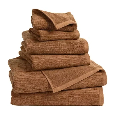 Indigo Road By Egypt Sherrod Textured Bath Towel In Brown