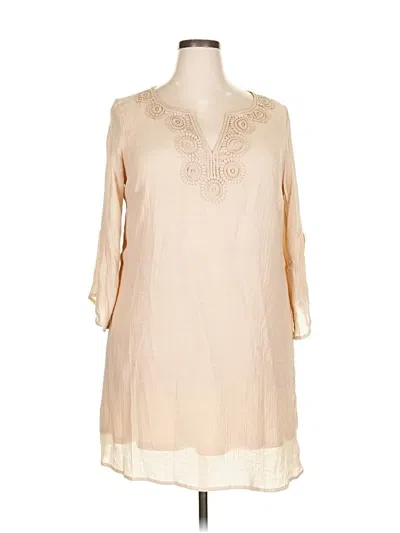 Pre-owned Indigo Rose Casual Dress In Brown