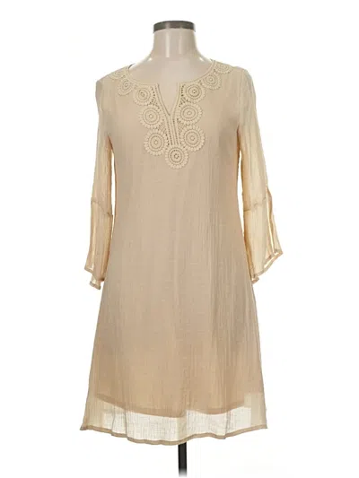 Pre-owned Indigo Rose Casual Dress In Brown