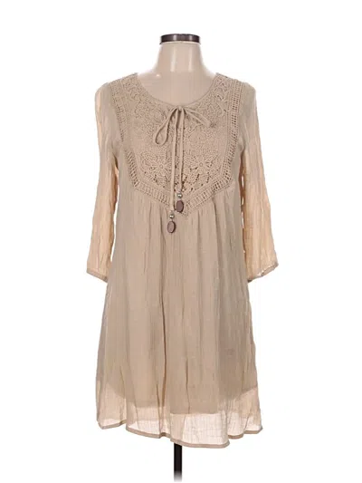 Pre-owned Indigo Rose Casual Dress In Brown