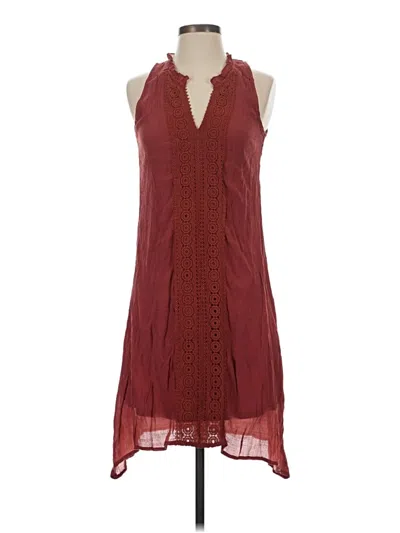 Pre-owned Indigo Rose Casual Dress In Burgundy