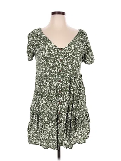 Pre-owned Indigo Rose Casual Dress In Green