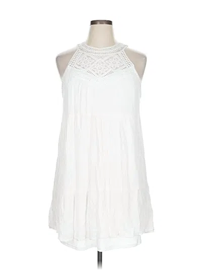 Pre-owned Indigo Rose Casual Dress In White