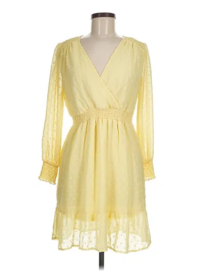 Pre-owned Indigo Rose Cocktail Dress In Yellow