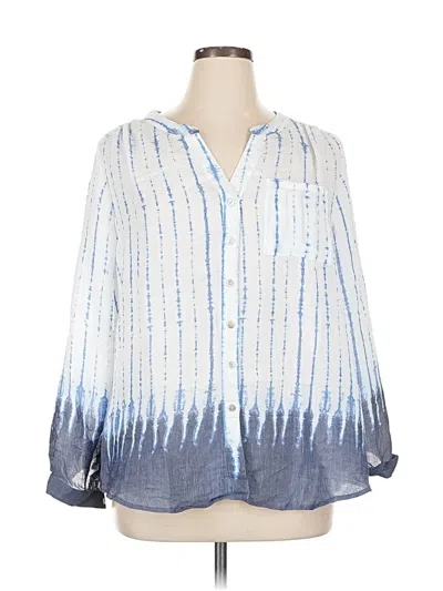 Pre-owned Indigo Rose Long Sleeve Blouse In Blue